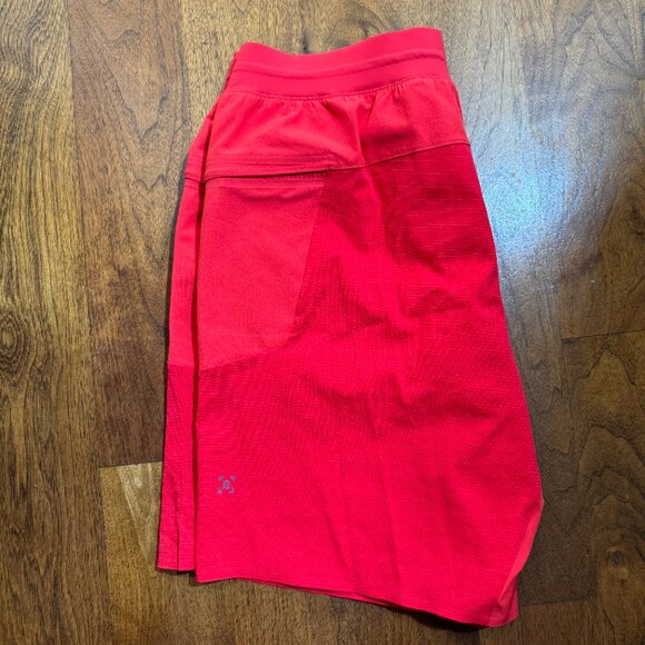 Like NEW! Lululemon Board Shorts in Red, size L, 8 inch inseam - Picture 2 of 5